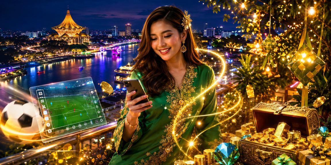 Pengguna Kuching menikmati taruhan sukan semasa musim perayaan Hari Raya